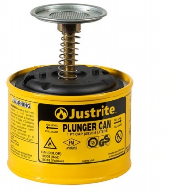 Umezitor de siguranta Justrite, galben, 2 l